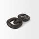 preview thumbnail 4 of 22, Tayla Large Black-Brown Wood Chain Link