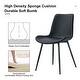preview thumbnail 32 of 57, Modern Dining Room Kitchen Dining Chair with Black Metal Legs