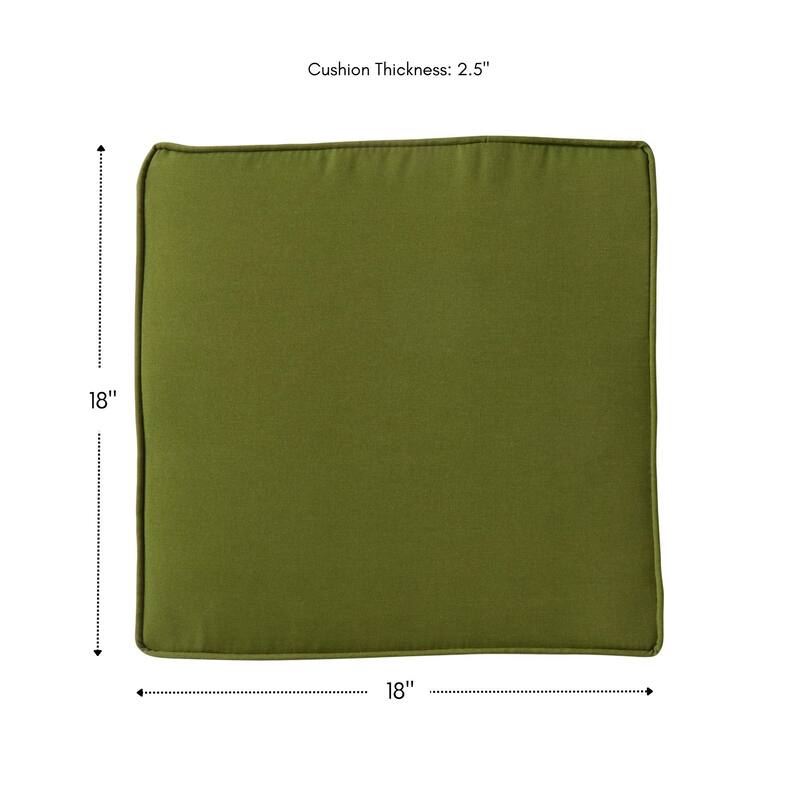 Greendale Home Fashions 18" Square Outdoor Chair Pad (Set of 2)