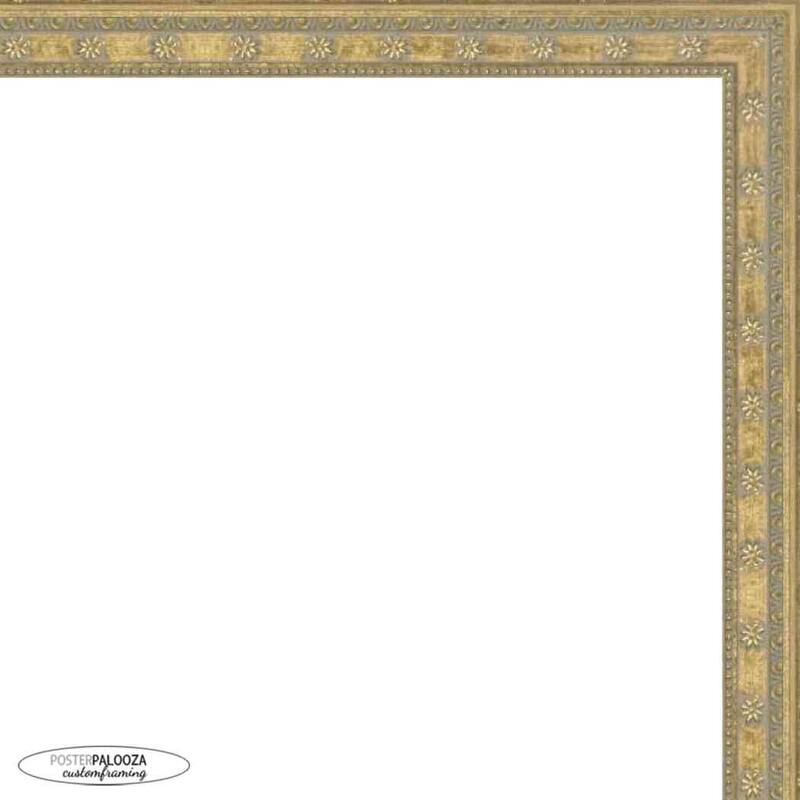 13x15 Ornate Gold Complete Wood Picture Frame with UV Acrylic, Foam Board Backing, & Hardware