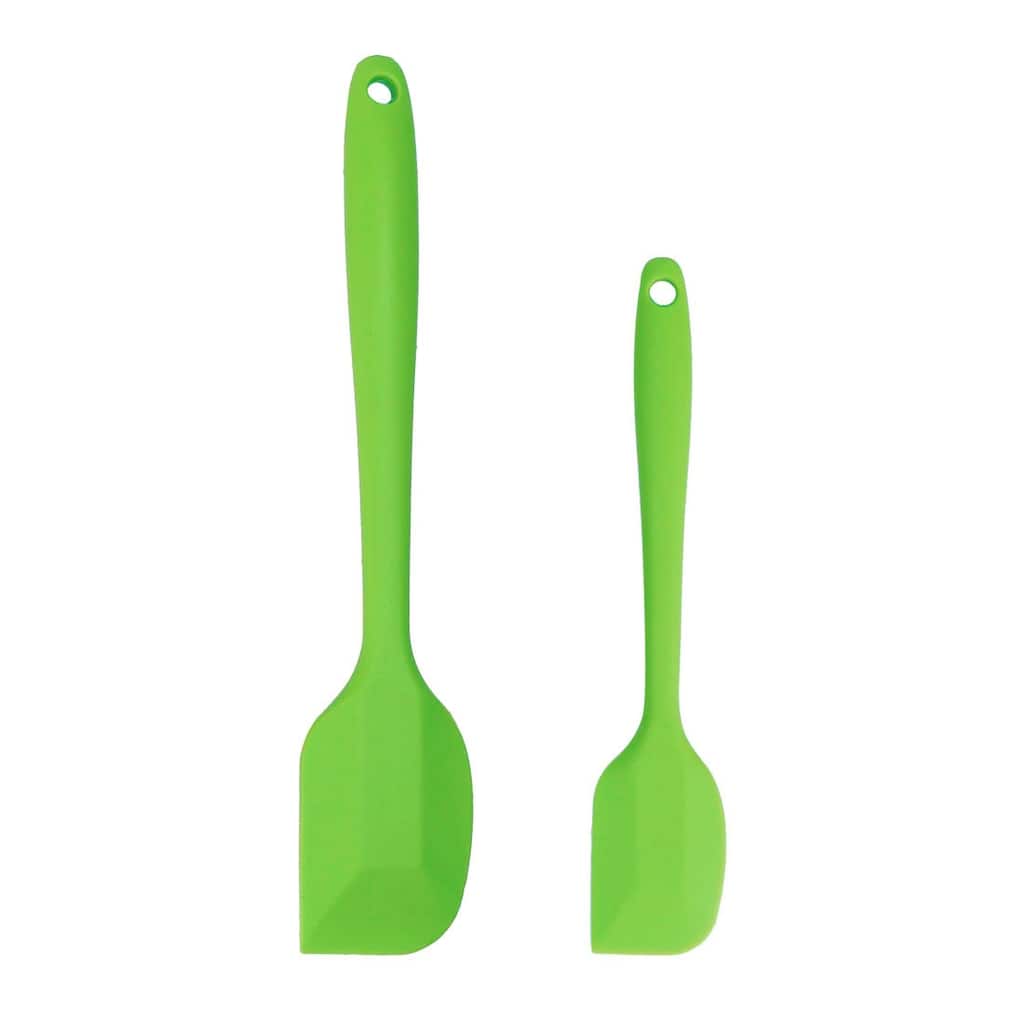 Silicone 2 Pcs Heat Resistant Rubber Turner Non Stick Spatula Set