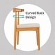preview thumbnail 72 of 96, Set of 2 Kennedy Elbow Chairs Farmhouse Wooden Dining Chairs With PU Leather Or Fabric Cushion Seat, Modern Accent Side Chairs