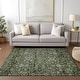 preview thumbnail 18 of 152, Machine Washable Indoor/ Outdoor Chantille Traditional Vintage Floral Rug Green - 10' x 14'