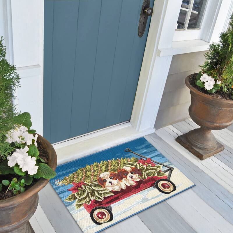 Liora Manne Esencia Wagon Wonderland Indoor/Outdoor Mat - 2'5" x 3'11"