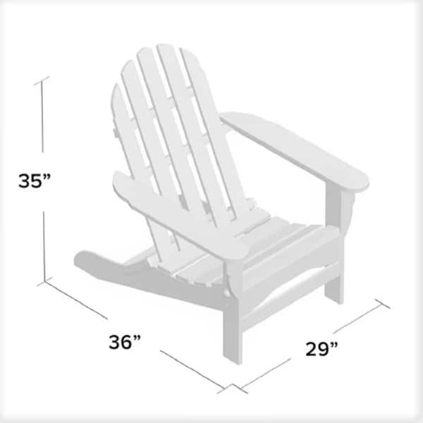 Nelson 6-piece Recycled Plastic Folding Adirondack Chairs and Side ...