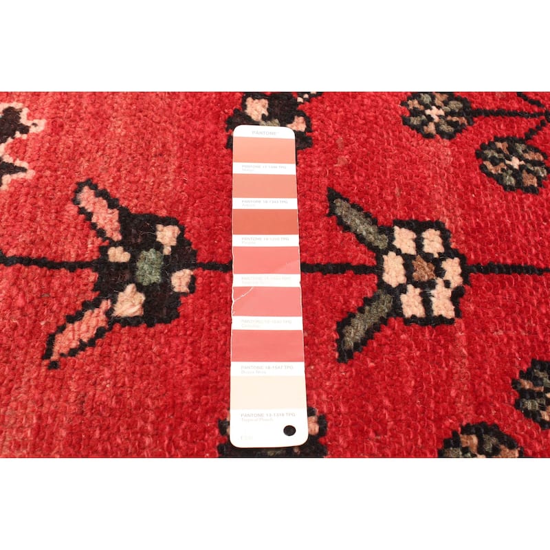 ECARPETGALLERY Hand-knotted Andelz Red Wool Rug - 2'2 x 9'7