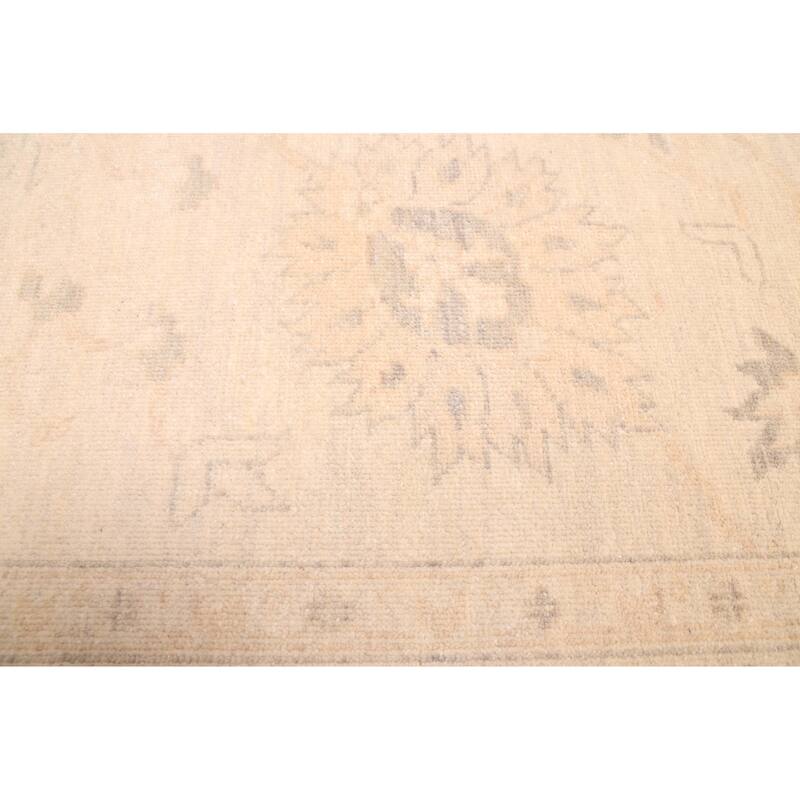 ECARPETGALLERY Hand-knotted Modern Oushak Light Khaki Wool Rug - 8'3 x 9'10