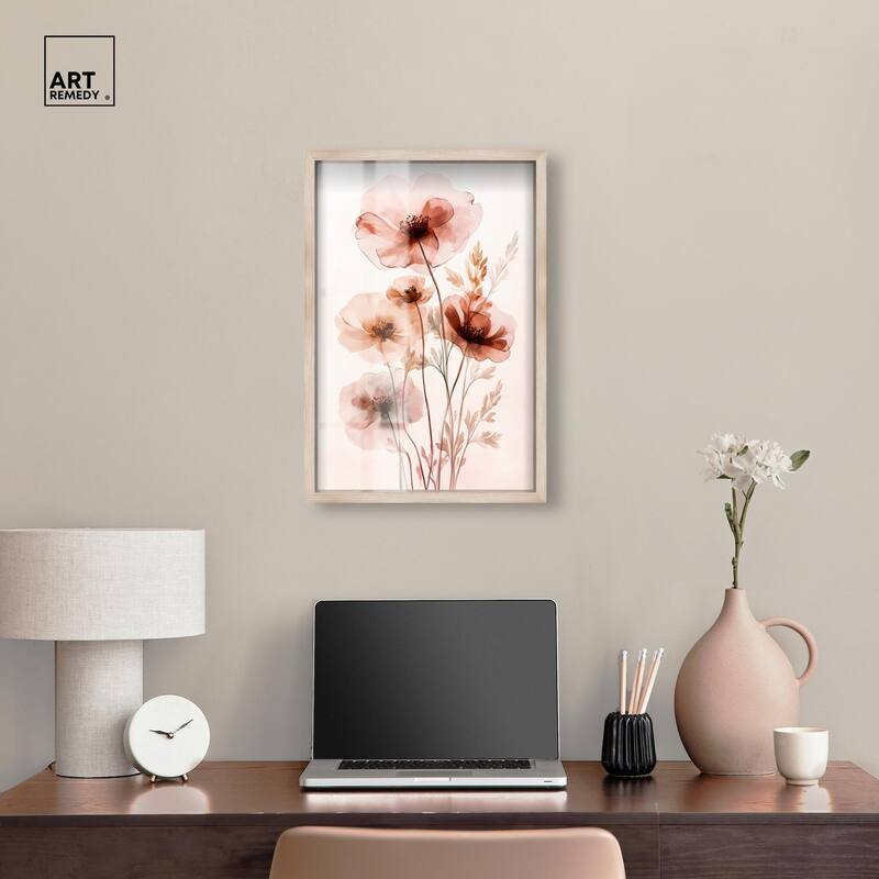 Petal Dye III Shadowbox by Art Remedy