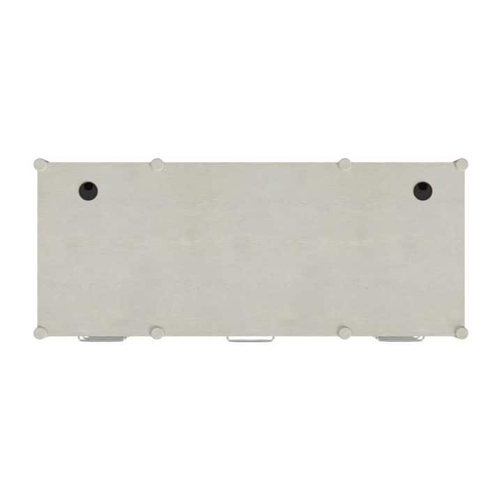 Modern Wood Double Pedestal Executive Desk, Writing Table, Office Storage, Fully Assembled, White