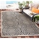 preview thumbnail 8 of 66, SAFAVIEH Courtyard Billye Indoor/ Outdoor Waterproof Patio Backyard Rug 2'7" x 5' - Sand/Black