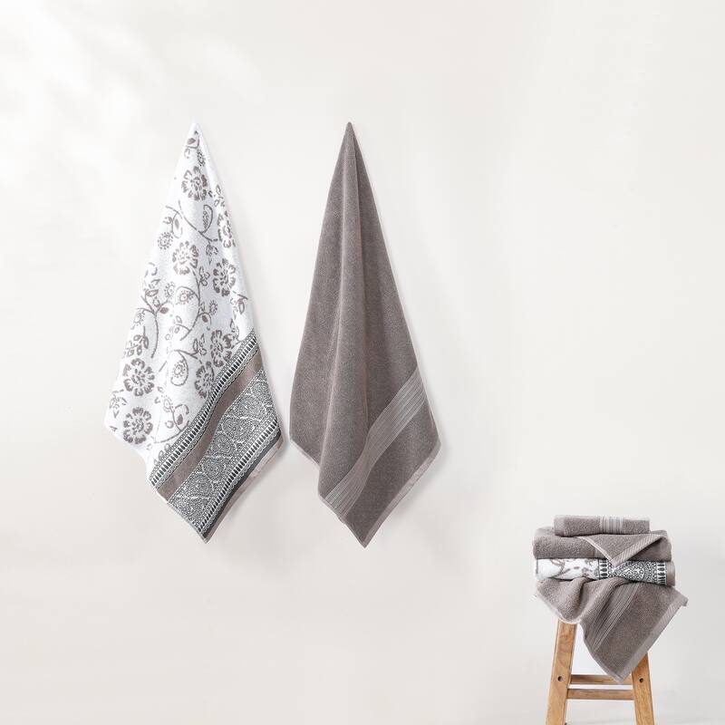 Modern Threads Ophelia 6-Piece Yarn Dyed Jacquard Towel Set