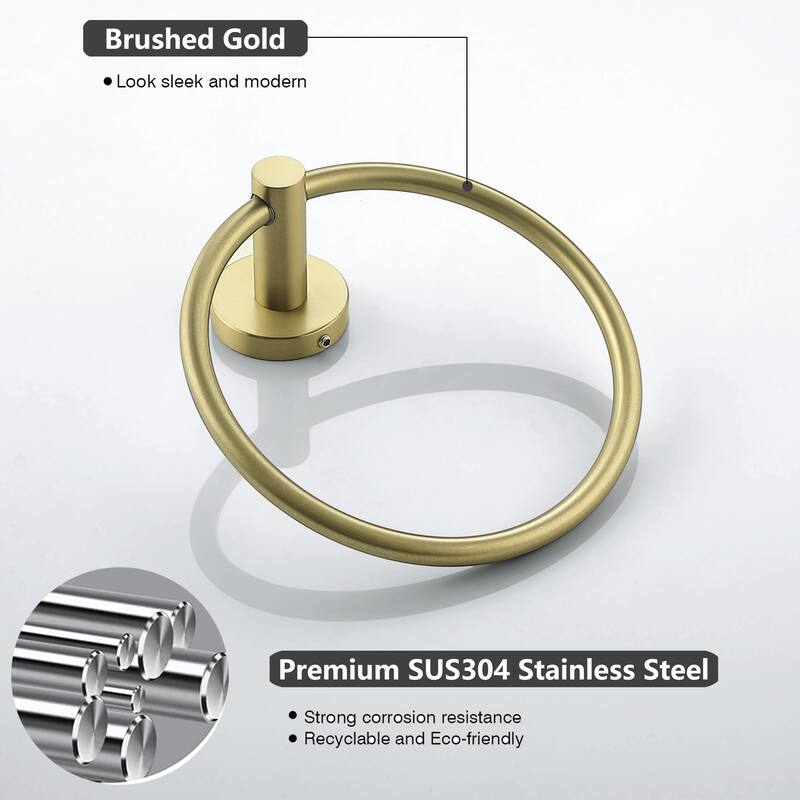 AITINKAN Bathroom Towel Ring Towel Holder Set of 2