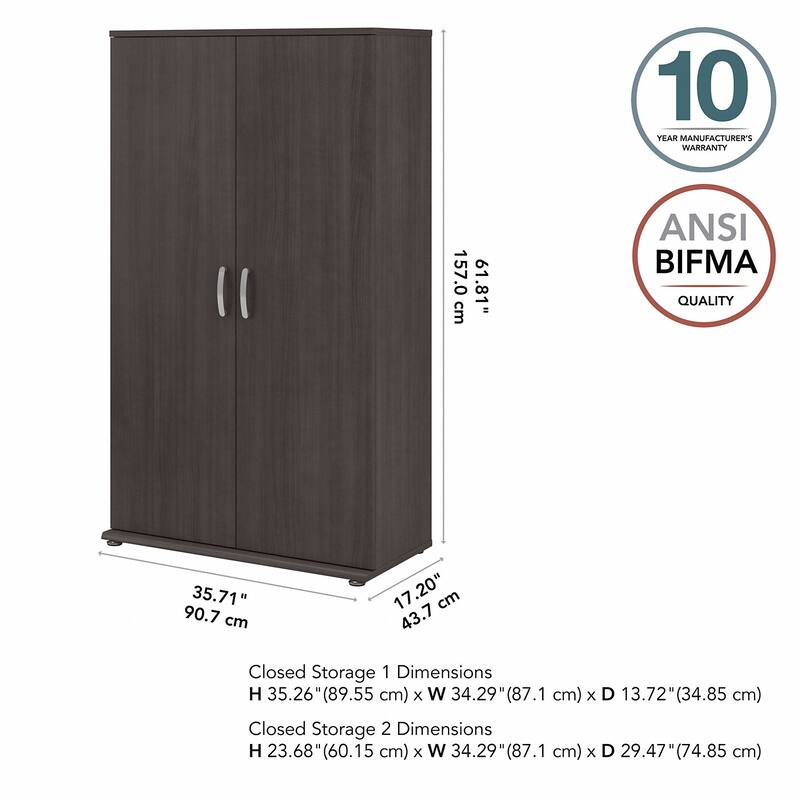 Universal Tall Linen Cabinet with Doors by Bush Business Furniture
