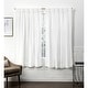 preview thumbnail 17 of 17, ATI Home Velvet Heavyweight Pinch Pleat Top Curtain Panel Pair 27X63 - Winter White