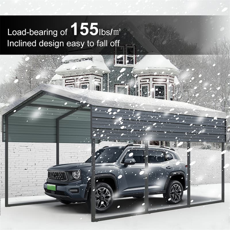 Outdoor Carport,10 X 15 FT Carport,Heavy Duty Carport Canopy