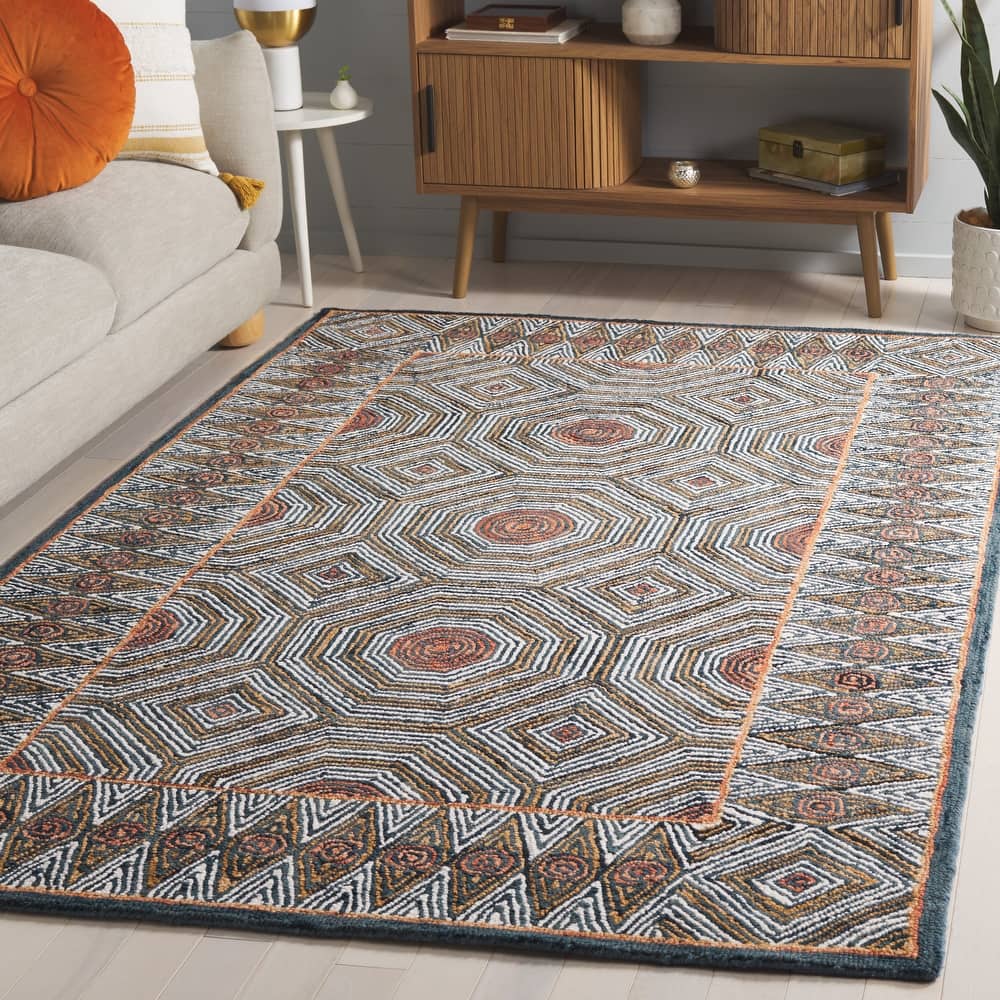SAFAVIEH Handmade Micro-Loop Hiltrud Modern Wool Rug