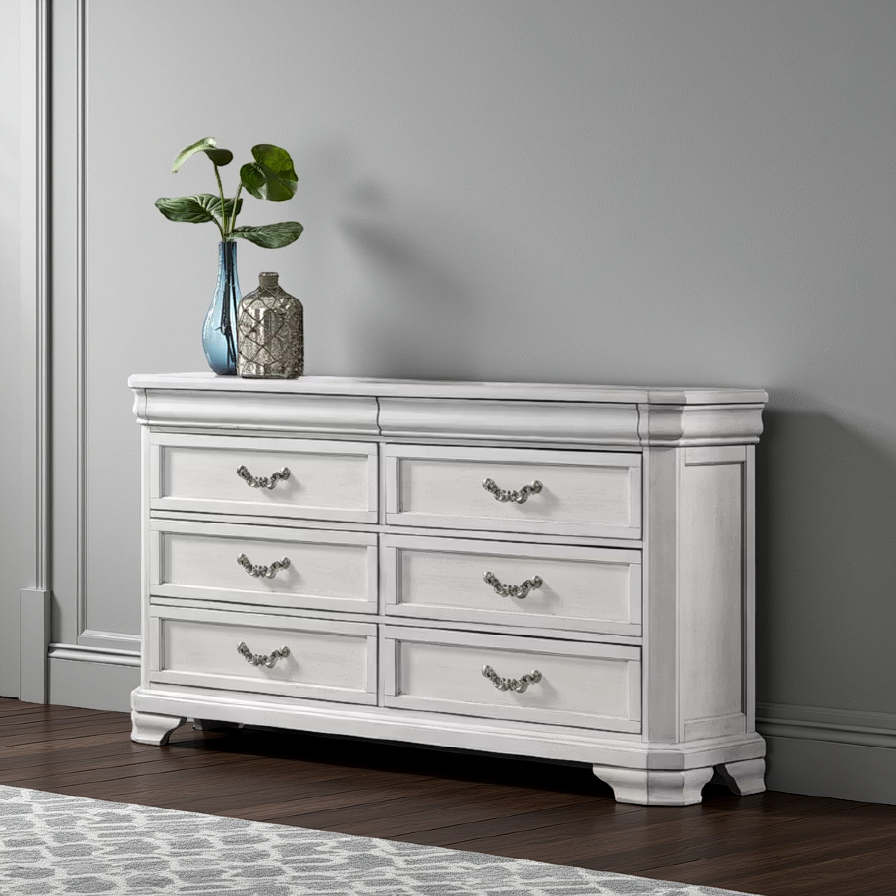 40 inch wide dresser Sleep and Study Wide Dresser, Simply White