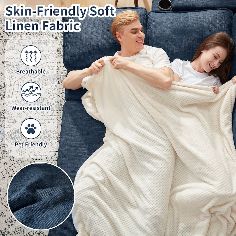 80" L-Shaped Sofa Couch Bed, Sofa Sleeper with Pull Out Bed, Reversible Sleeper Sofa Bed