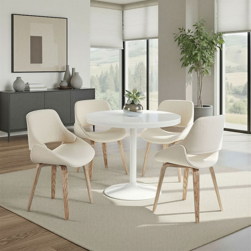 Carson Carrington Svellingen Dining Chair with Bent Wood Legs (Set of 2)