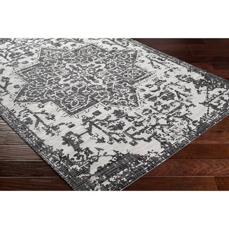 Livabliss Andell Indoor/ Outdoor Vintage Medallion Area Rug