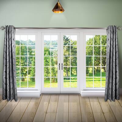 InStyleDesign 56"W x 84"H Premium Heavyweight Grommet Curtain (1 Panel) - Pewter Gray