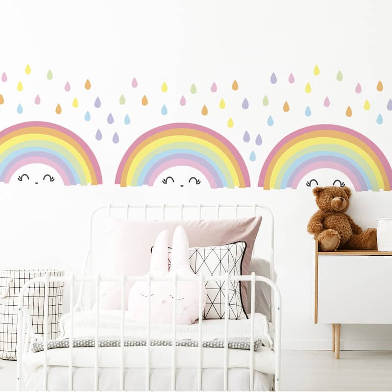 Walplus Fantasy Rainbow Children Wall Stickers Kids Girl Nursery Decor