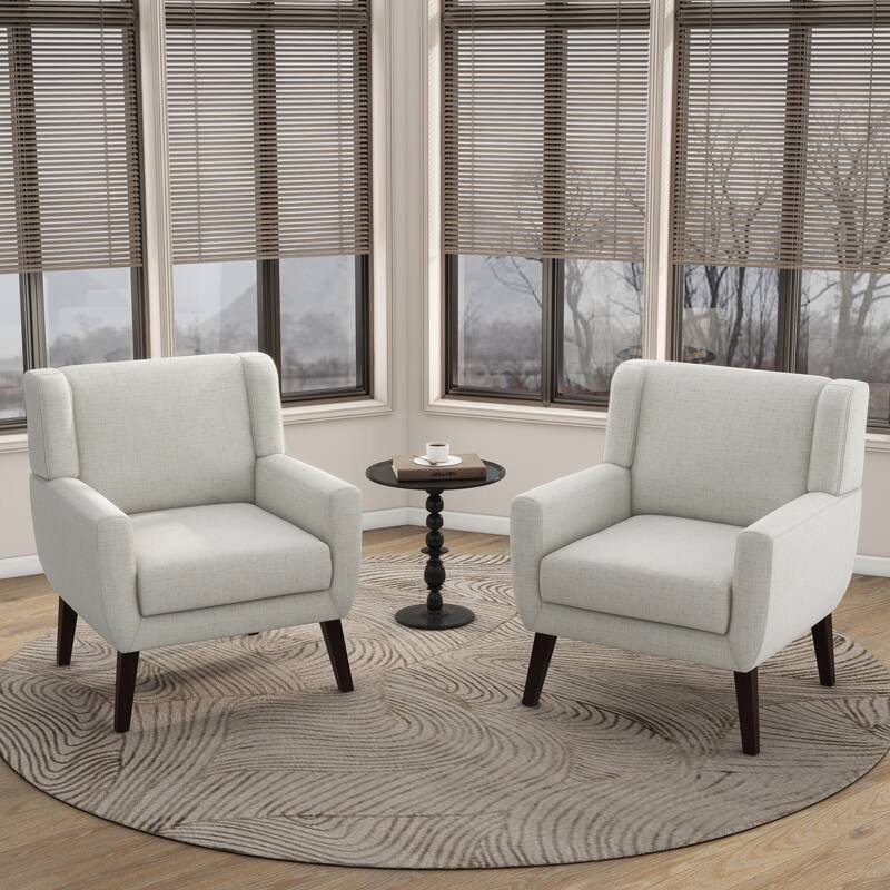 Modern Armchair Upholstered Accent Chair Set of 2