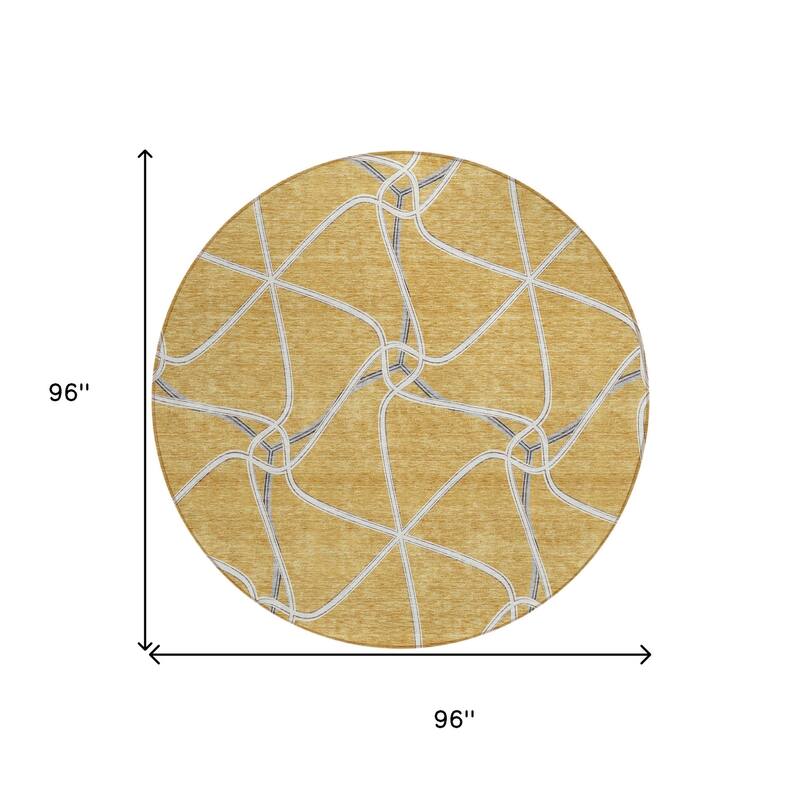 HomeRoots Geometric Contemporary Rectangle Outdoor Rug