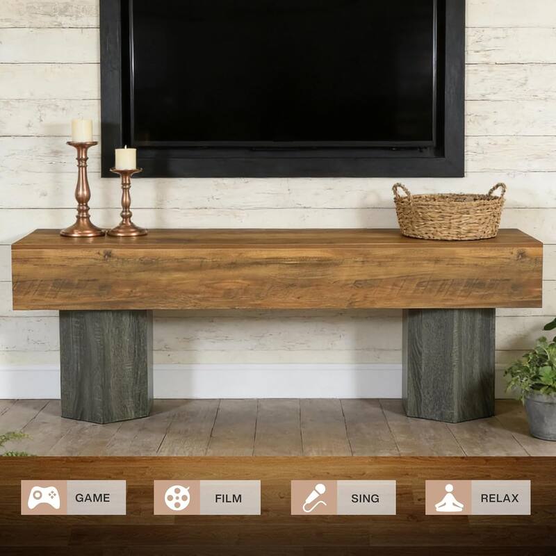 TV Stands for TVs up to 55''/65''/70", TV Media Entertainment Center for Living Room / Bedroom - 62.99" W × 15.75" D × 21.65" H
