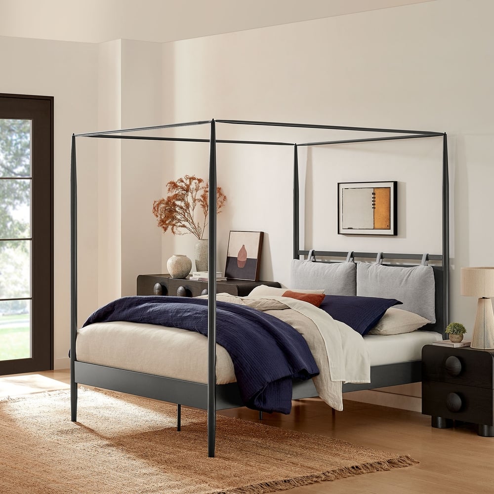 Marlowe 4-Poster Canopy Metal Platform Bed