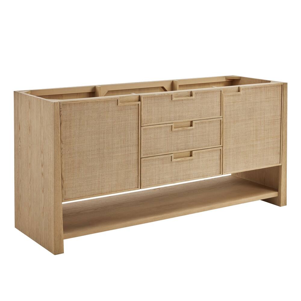Solene 72" Double Vanity, Seaside Oak - 72