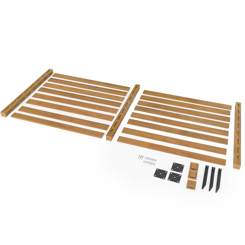 Courtyard Privacy Fence Without Digging Pits, Easy To Set Up, No Damage To The Ground,2,4-Panel - 39.3 in. W x 35.6 in. H