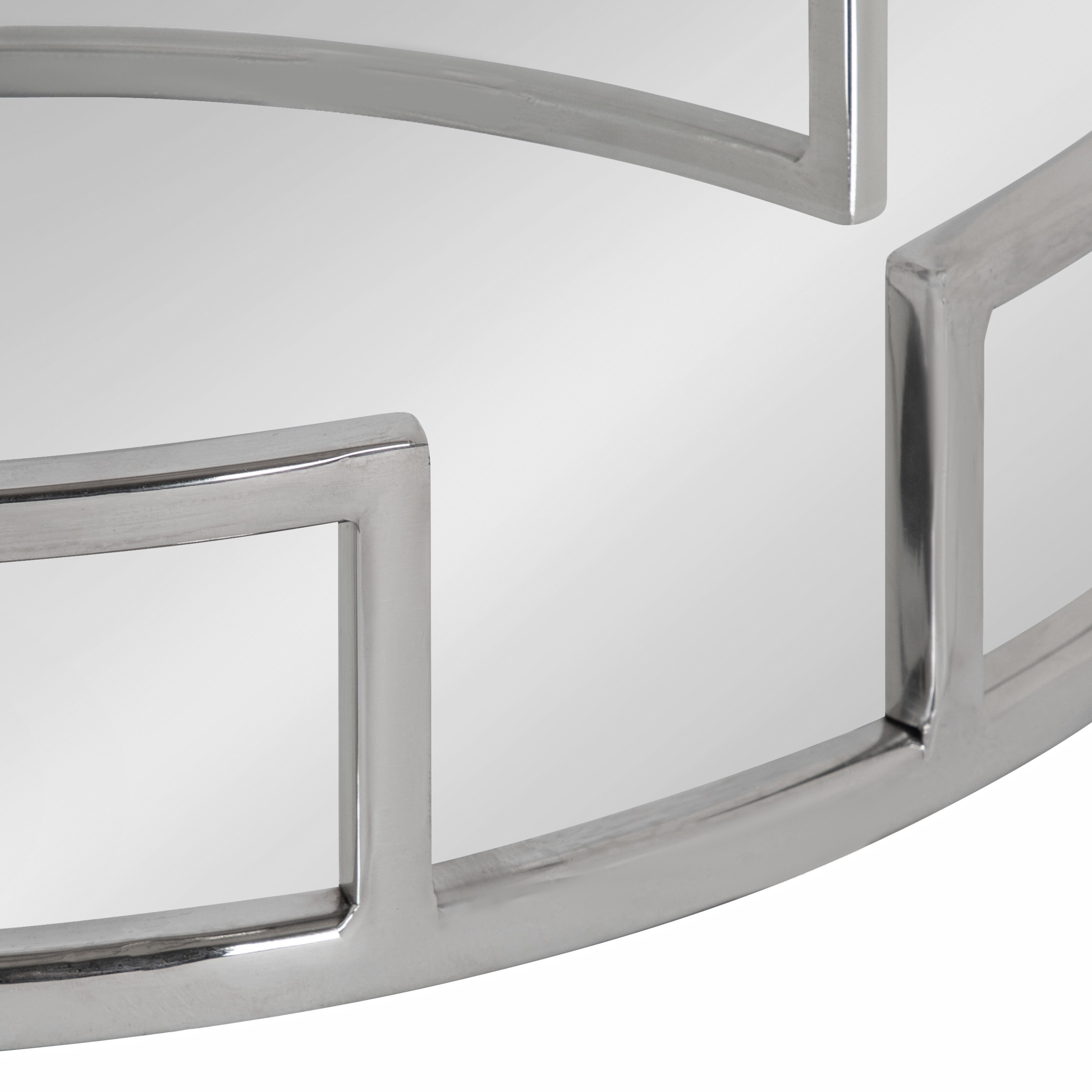 Kate And Laurel Gohana Decorative Mirrored Tray 16 Diameter Overstock 31277258