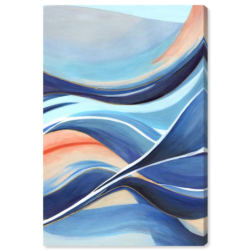 Glowing Blue II Canvas by Art Remedy, Gallery Wrapped - 24" x 36"