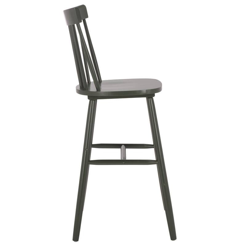 SAFAVIEH Belva 30-inch Spindle Farmhouse Bar Stool (Set of 2) - 20" W x 21" D x 44" H - 20"W x 21"D x 44"H