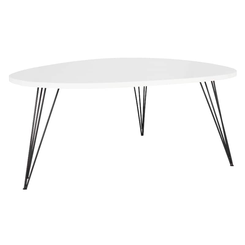 SAFAVIEH Louann Oak Finish/ Black Coffee Table - 44" x 31.5" x 15.6" - 44Wx32Dx16H