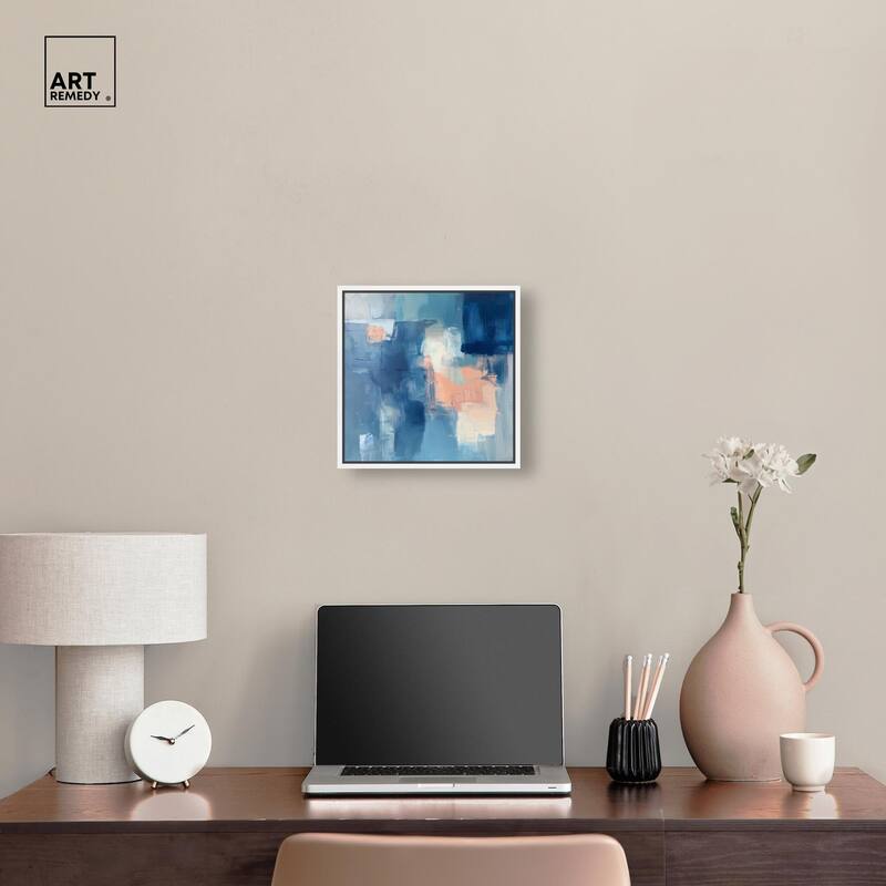 Whispering Blue II Canvas by Art Remedy