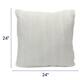 Cheer Collection Solid Color Faux Fur Throw Pillows (Set of 2)