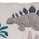 preview thumbnail 10 of 9, Lambs & Ivy Dino-Might 3-Piece Blue/Gray Dinosaur Nursery Baby Crib Bedding Set