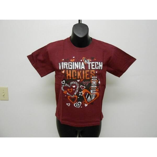 Shop Virginia Tech Hokies Zebra Hearts Design Youth Sizes S M L