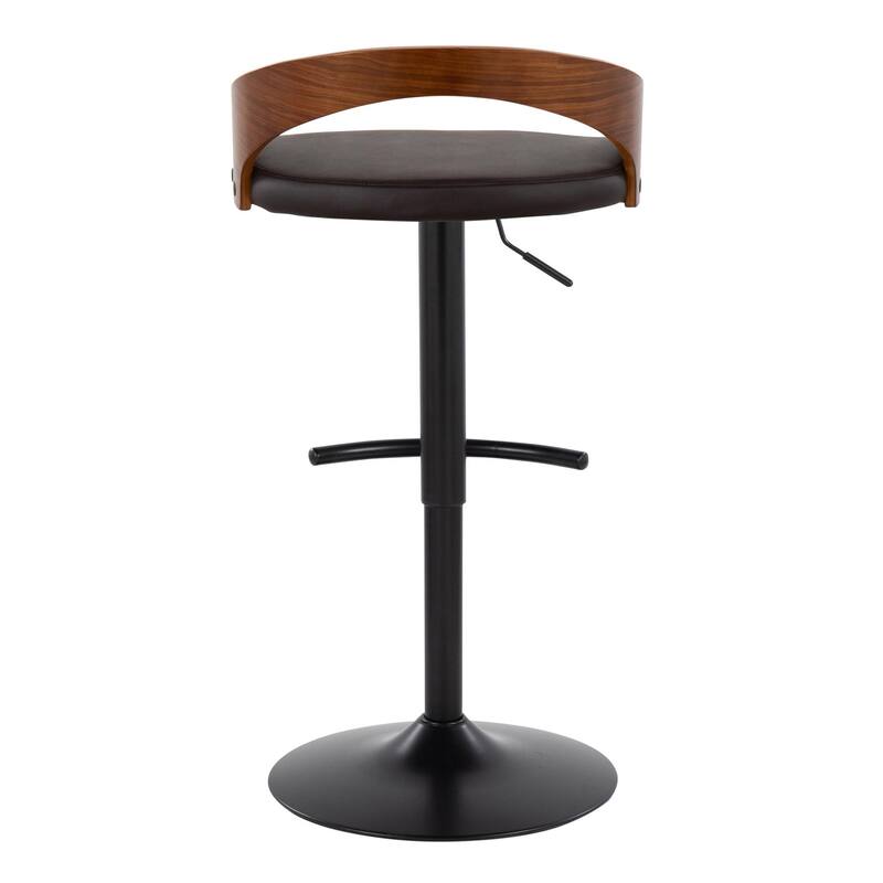 Carson Carrington Stavanger Adjustable Bar Stool with Rounded T Footrest (Set of 2)