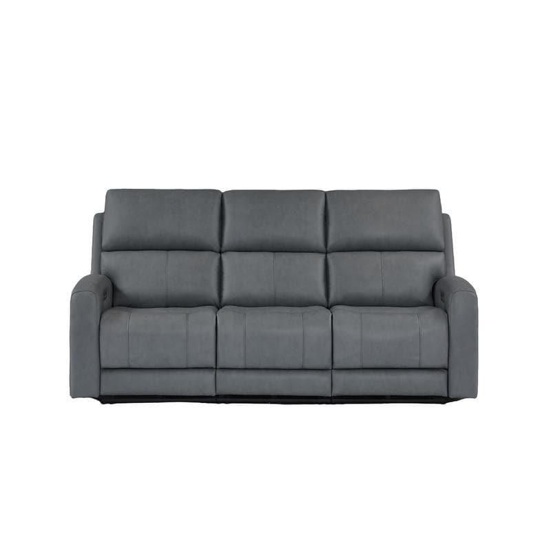 87-Inch Leather Zero Gravity Power Reclining Sofa with USB-C