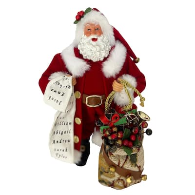 12" Checking His List Claus