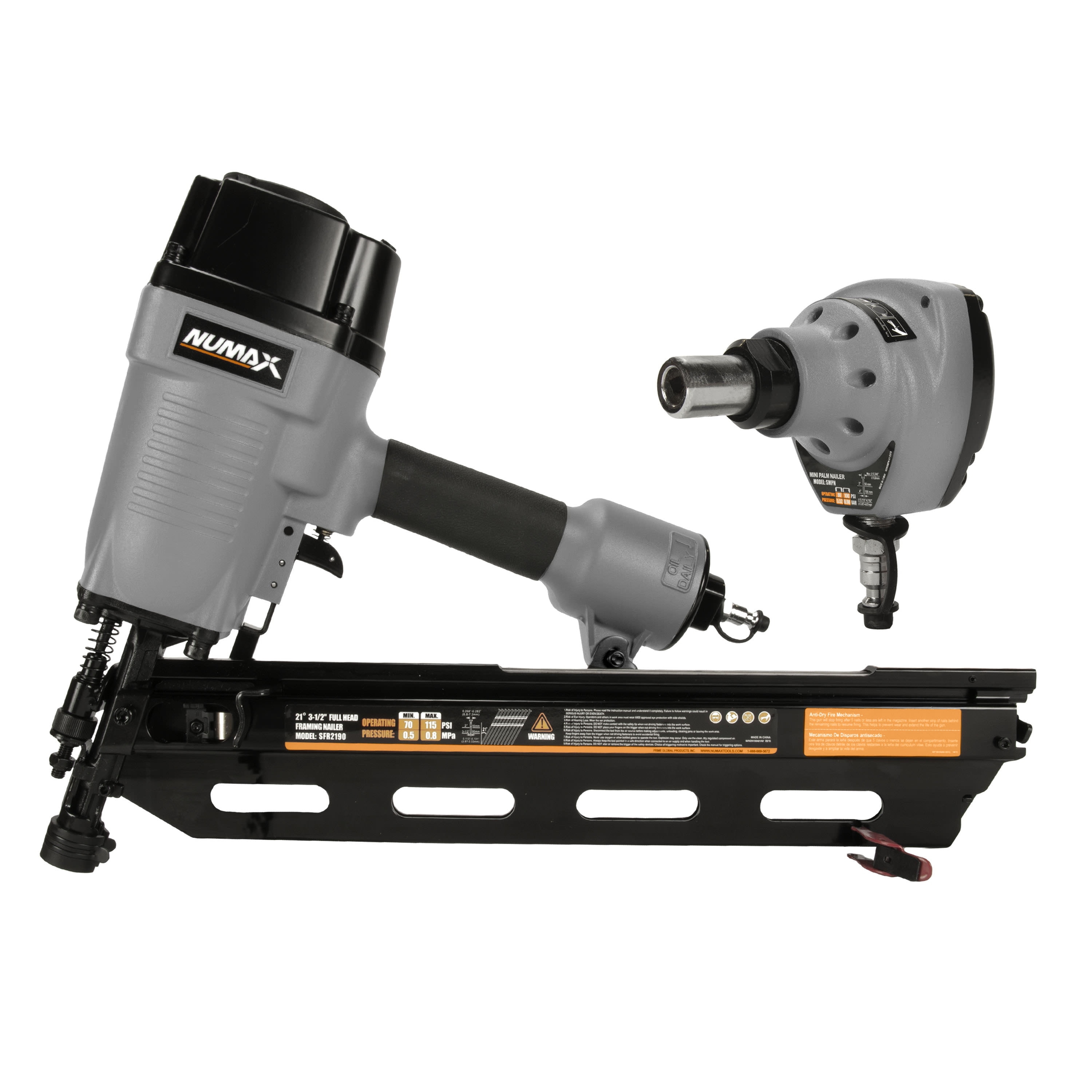 Numax sfr2190 21 top degree framing nailer