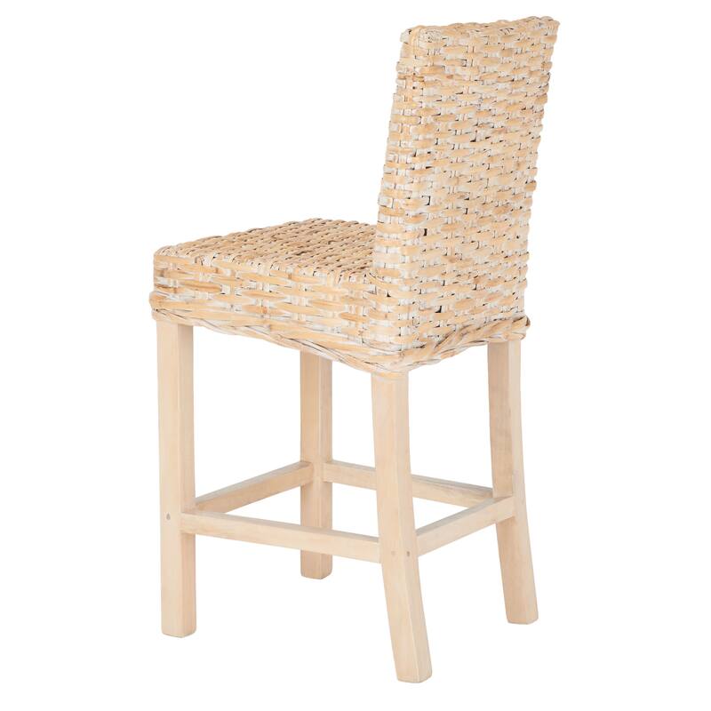 SAFAVIEH Tobie Rattan 23.6-inch Counter Stool