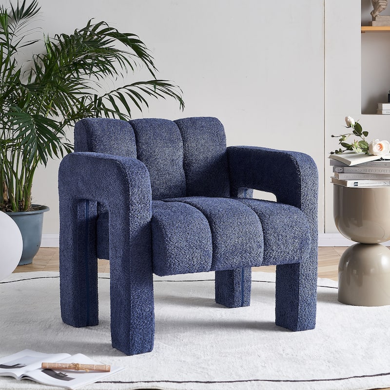 31.10" Wide Boucle Upholstered Accent Chair for Living Room