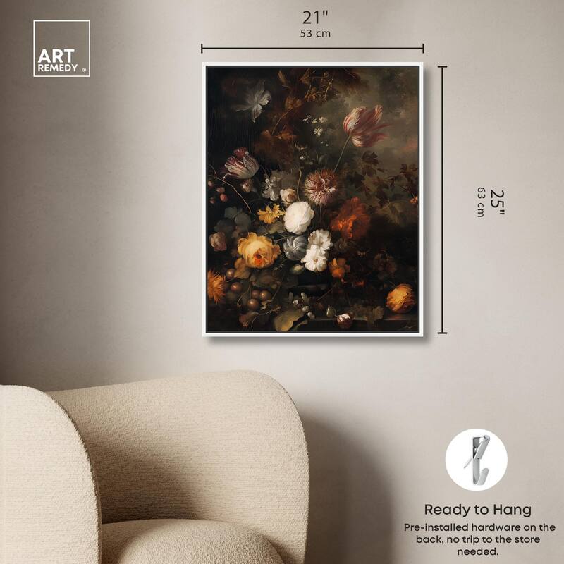 Shadowed Petal Secrets II Canvas by Art Remedy