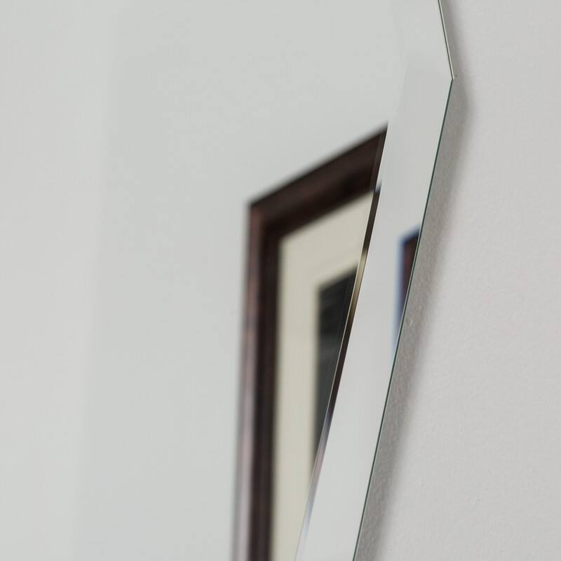 Century Clear Glass Modern Bathroom Mirror