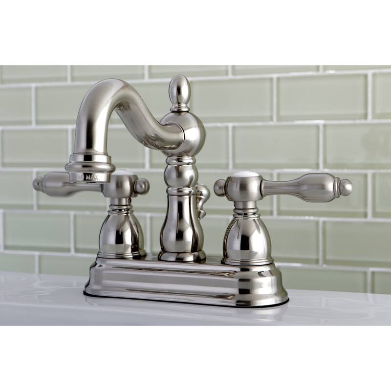 Kingston Brass Tudor Bathroom Faucet - Free Pop Up Drain Assembly with