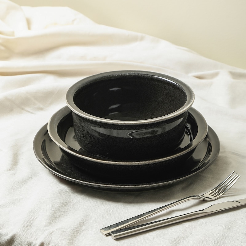 Stone Lain Slate Stoneware Dinnerware Set